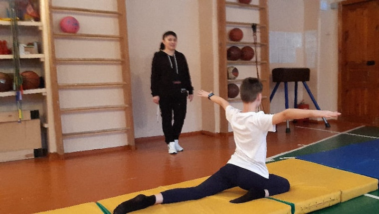 Открытый урок в 5 «А» классе по адаптивной физической культуре.